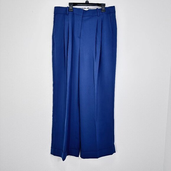 J. Crew Pants - J.‎ Crew Wide-leg essential pant in city crepe in Mediterranean Navy Size 12 NWT